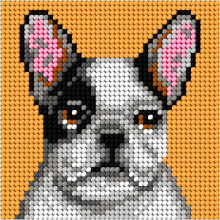 Broderi. Mit første broderi - Bulldog