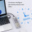2X M.2 NGFF  Dual Protocol SSD Case Clear USB Type C 10Gbps PCI-E M2 SSD External Enclosure Hard Disk Box 6