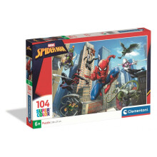 Clementoni - SpiderMan - 104 Piece Super Puzzle - Children's Puzzle - From 6 Years - 38x27cm