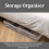 Addis Addis Underbed Storage Bag 5 Compartments Organiser Grey x 2Pack 2
