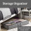 Addis Addis Underbed Storage Bag 5 Compartments Organiser Grey x 2Pack 6