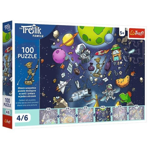 Puslespil 100 Robot i rummet