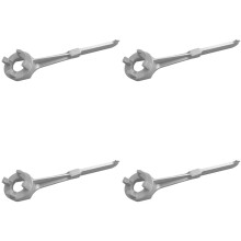 4X Llave de Aluminio de Tapones de Tambor para Abrir 10 15 20 30 50 55 Galones Tambores , Adecuada para Tapas de 2 y 3/4 de Pulgada