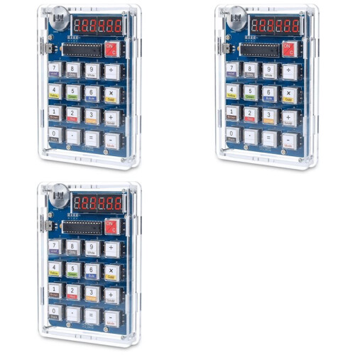 3X Welding Practice Kit, 6-Digit DIY Calculator Kit USB/Battery Powered Desktop Calculator Welding Project
