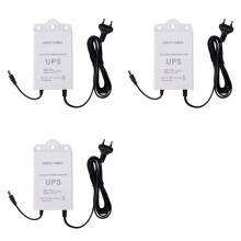 3X 12V-2A Uninterruptible Power Supply for WiFi, Modem, Security Camera UPS Battery Backup Protector EU PLUG