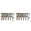 12 Roller Bridge Pull String Code Electric Guitar Saddle for STRATOCASTER Telecaster Electric Guitar Accessories Silver 1