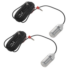2X 12V Luz De Pesca Verde 108 Piezas LED Luz De Pesca Submarina Señuelos Lámpara Buscador De Pez