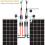 8X Solar Y Branch Cable Connectors,Solar Cable Parallel Adaptor in Pair for Solar Pane,Cable Wire Plug Tool Kit 10