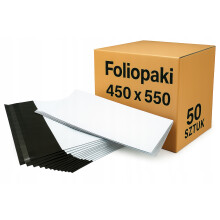 Futárfólia tasakok 450x550 mm 50 db erős fehér fóliaborítékok 4XL 50 db