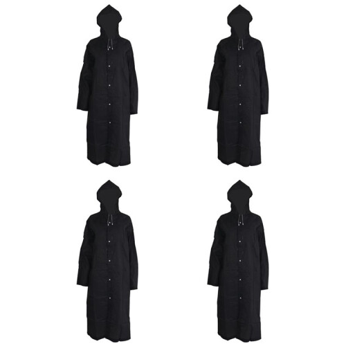 4X Imperméable Eva À la Mode Imperméable ÉTanche Imperméable de Camping ÉTanche Transparent Noir
