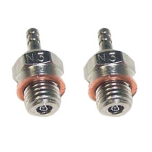 2X N3 BujíA de Precalentamiento en Caliente para HSP 70117 1/10 1/8 RC Calesa CamióN Vertex SH Piezas Del Motor Nitro