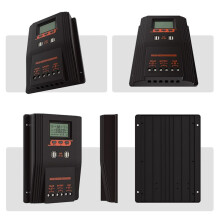 Controlador de Cargador Solar MPPT/PWM Regulador de Panel Solar 60A Pantalla LCD Varios Modos de Control de Carga