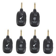 3X UHF Guitar Inalambrico Sistema Transmisor Receptor Incorporado Recargable