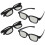 4x Gafas 3D para Cinema 3D TV 1