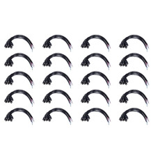 200Pcs 12V Power Plug Female Jack Plug Connector Cable 5.5X2.1mm with Cord Cable 15CM for CCTV LED Strip Light