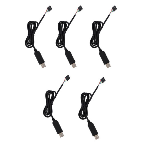 5X 6Pin Ftdi Ft232Rl Module for  USB to Ttl Uart Serial Wire Adapter Rs232 Download Cable Module Led Indicator