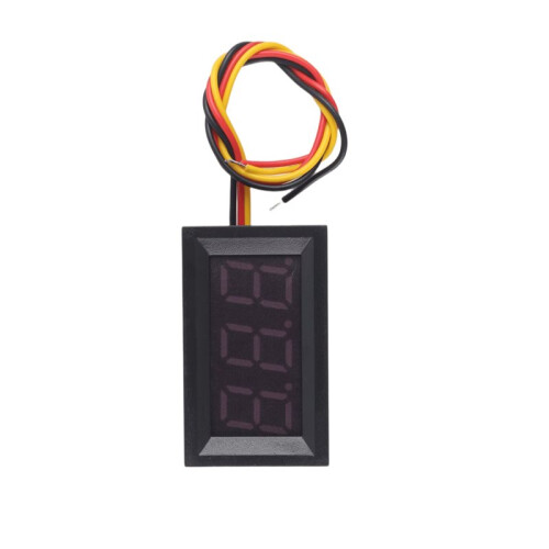 3X  0-99.9V 3 Wire LED Digital Display Panel Volt Meter Voltage Voltmeter Car Motor - GREEN 1
