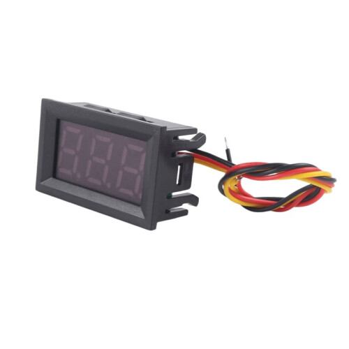 3X  0-99.9V 3 Wire LED Digital Display Panel Volt Meter Voltage Voltmeter Car Motor - GREEN 2