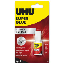 UHU Super Glue with Brush Blister 5g Ultra Fast