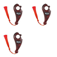 3X Rotating Prayer Beads with Led Digital Counter Portable Finger Counter Prayer Islamic Muslim Eid Gifts A