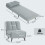 Homcom Sofá Cama Individual Gris 72 x 88 x 87 cm 6