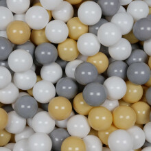 Legetøjsbolde ø7cm 100stk hvid, grå, beige