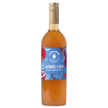 Kombucha med mynte, rose og granatæble