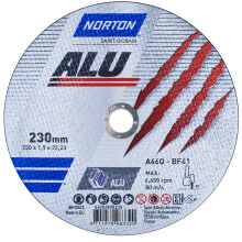 ALUMÍNIUM VÁGÓKORONG 230x1.9 NORTON ALU