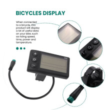 Electric Bicycle Display 24V/36V/48V Waterproof LCD Display S866 Controller Panel Dashboard for Electric Bicycle E-Bike
