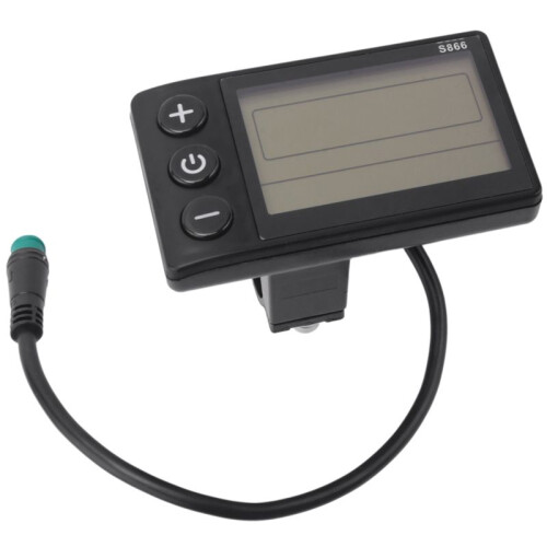 Electric Bicycle Display 24V/36V/48V Waterproof LCD Display S866 Controller Panel Dashboard for Electric Bicycle E-Bike 1