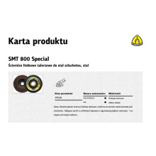 Schuurschijven - KLINGSPOR - SMT 800 D - Ø125 x 22,23 mm - Middelmatig korrel - Verpakking van 5