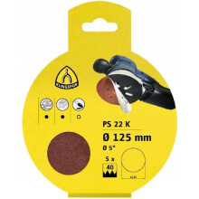 CSISZOLÓPAPÍR KORONG 125 mm P120 TÉPŐRÁZATÚ 5 db