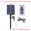 4X 1200mAh Solar Panel Control Box Kits Lithium Battery Panel for 3.7V 24V LED String Strip Lamp  Charging 4