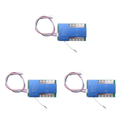 3X Bms 7S 24V 100A 18650 Lithium Battery Pack Board Bms Equalizer Pcb Temperature Protection Belt 1