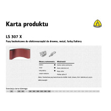 Végtelenített öv 75x533 KLINGSPOR LS307X GR100