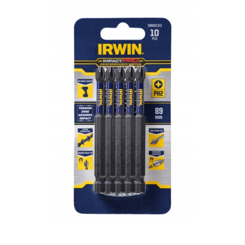 IRWIN pladeborehoved TIP PH2 x 89mm 10 stk.