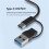 M.2 NVMe SSD Enclosure 10Gbps Type C USB 3.1 to SSD External Storage Box Support  TF Card Reader Direct Insertion 5