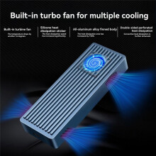 40Gbps USB4 M.2 NVME SSD Enclosure with Cooling Fan PCIe4.0 NVME Enclosure M.2 SSD Case Compatible with Thunderbolt3/4/5