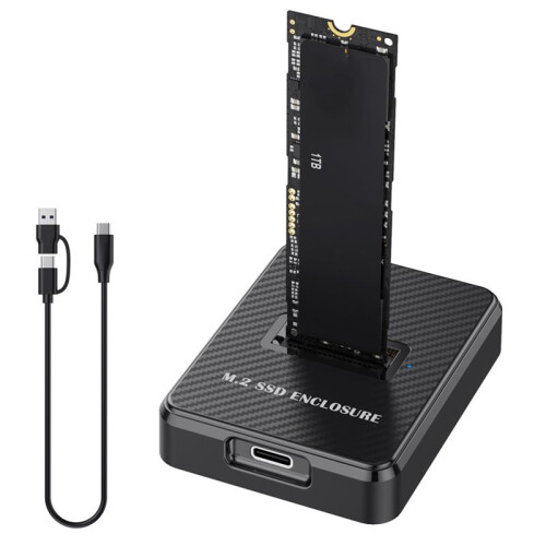 External SSD Hard Disk M.2 SSD Enclosure 10G Online Reading Writing Speed SSD Case for M.2 NVME 1