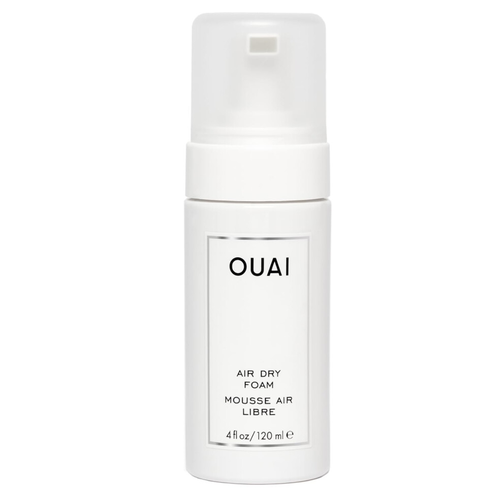 Ouai Air Dry Foam - Hair Mousse For Curly Hair & Beach Waves - Conditioning & Detangling With Kale And Carrot Extract - Paraben, (4 Oz)