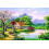 Diamantbroderi Sommerhus 55x75 cm 1