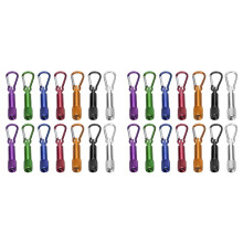 28 Pièces Lampe Torche Porte-Clés LED Pendentif Clé Torche en Aluminium Petite Lampe à Main Torche Enfants pour Camping en Plein Air Cyclisme