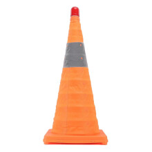 Traffic Cone 60 X 29 X 29cm Collapsible Anti Aging Road Cone with Warning Light for Parking Lot Public