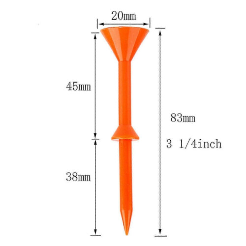 12pack Golf Rubber Tees Holder, Range Practice Driving Training Tee Mats Durable to Use - 83mm Walkbee A-F 2