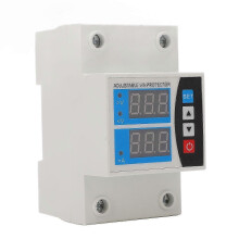 Over Under Voltage Protector Current Limit Din Rail Adjustable 2 Display Self Resetting Protective Device 240V~300V 63A Edition
