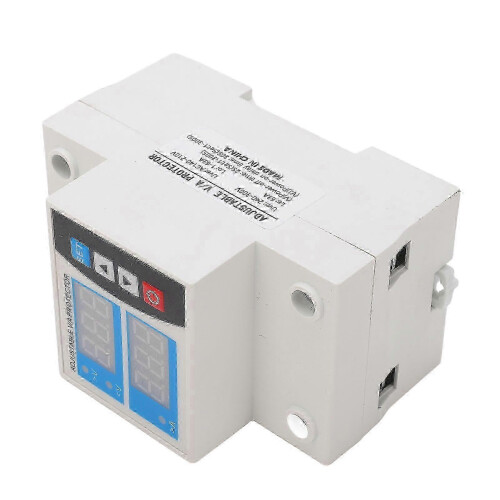 Over Under Voltage Protector Current Limit Din Rail Adjustable 2 Display Self Resetting Protective Device 240V~300V 63A Edition 1