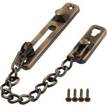 Door Chain Lock, Stainless Steel Door Chain, Security Door Chains, Anti-Theft Door Chain, Door Latch Door Protection Chain Door Chain with Screws for