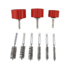 Copper Pipe Cleaner Set for Power Drill, Tube Cleaning Brush, Cleans Copper Pipes Tubes and Fitting Edition