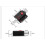 Automatic Spring Loaded Door Latch With Spring Button Black (10pcs) Edition 3