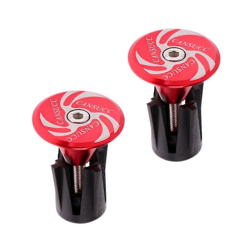 1 Pair Universal Bicycle Handlebar End Plugs Road Bikes Handle Grips Caps 1